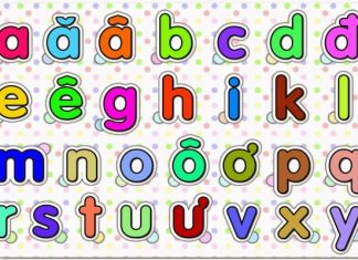 Un alphabet aux couleurs du Vietnam alphabet vietnamien.