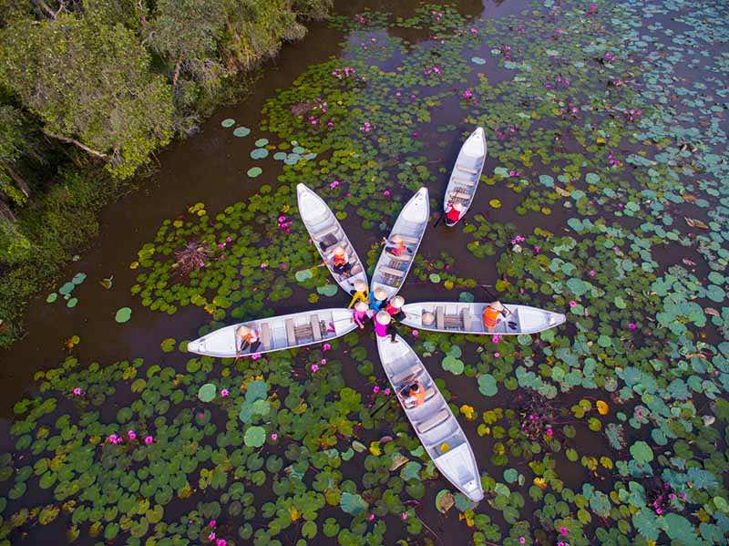 Village flottant de Tan Lap
