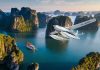 Survol de la baie d’Ha Long en hélicoptère : une expérience inoubliable au-dessus d’un joyau naturel Circuit baie Ha Long en hélicoptère 2