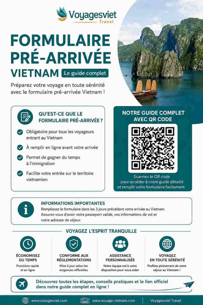 formulaire pre arrivée vietnam guide qr code 1