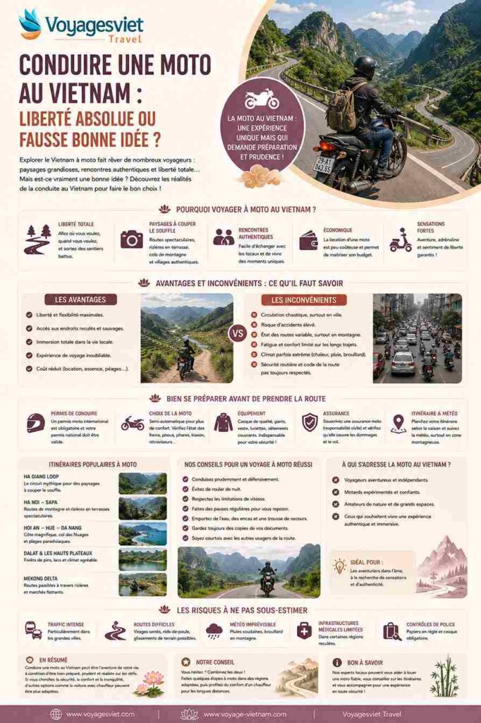 Conduire une moto au Vietnam
