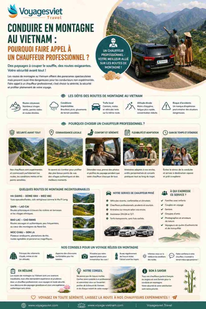 Routes de montagne au vietnam