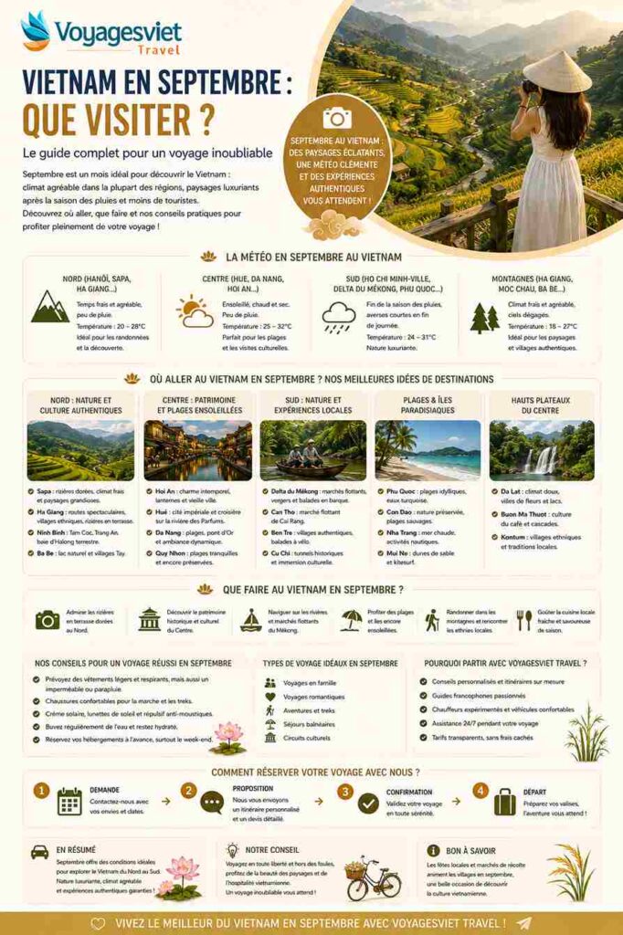 Vietnam en septembre que visiter