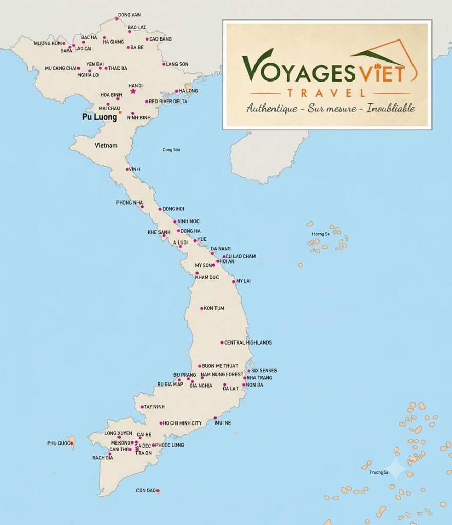 Carte Touristique Vietnam